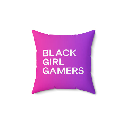 Black Girl Gamers Logo Pillow